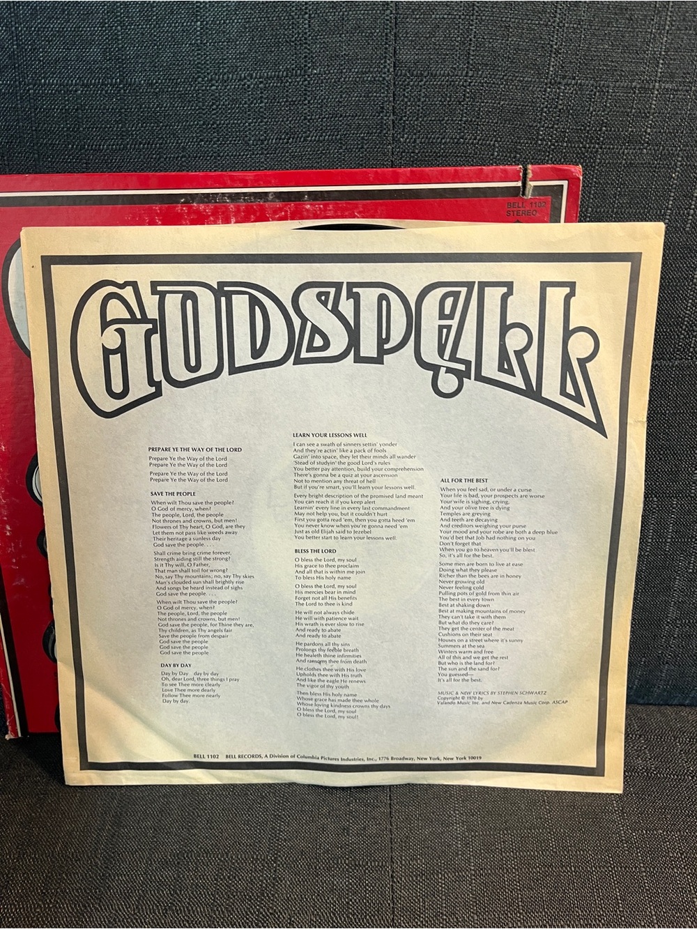 Godspell Vinyl Album Record - Picture 4 of 5